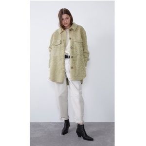 Zara Oversized Fleece Shirt